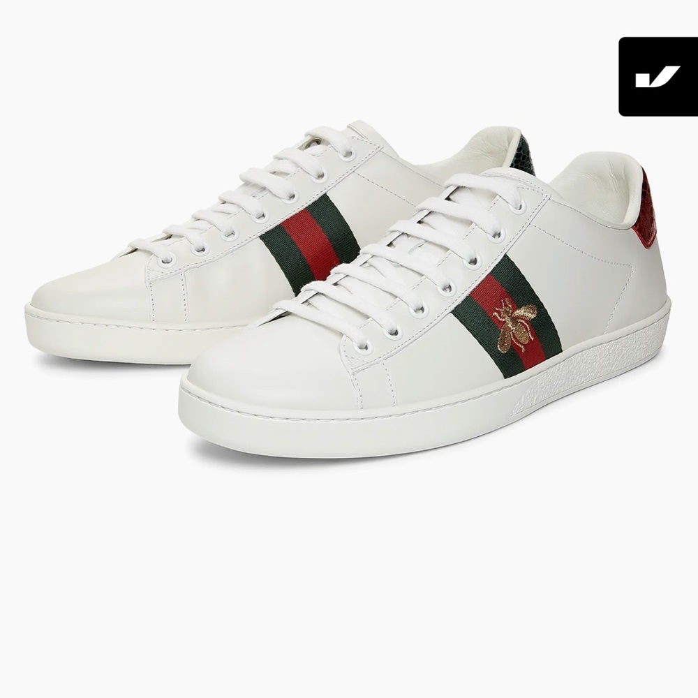 Gucci Ace Bee Embroidered Sneakers size 38
